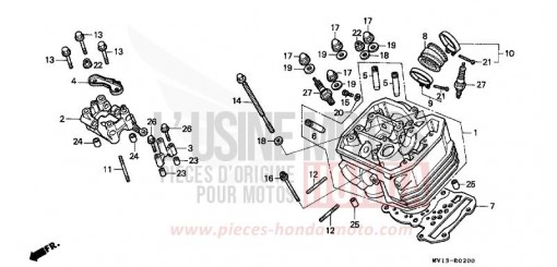 FRONT CYLINDER HEAD XRV750N de 1992